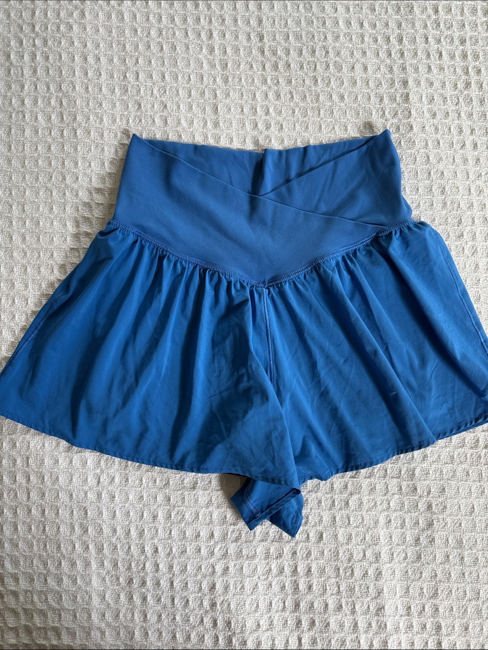 Offline by Aerie Blue Women's Flowy High-Waist Athletic Shorts